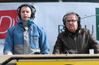 Notre commentateur Thibault Eyer (à droite) et notre consultant Cyrille Maillard
