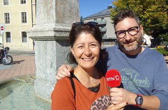Claudia et Christophe les gagnants du blind test