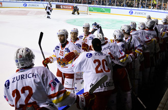 Le HC Bienne fête l'une de ses réussites du soir