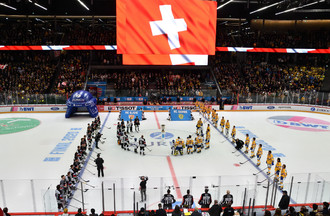 L'hymne national avant le début du match