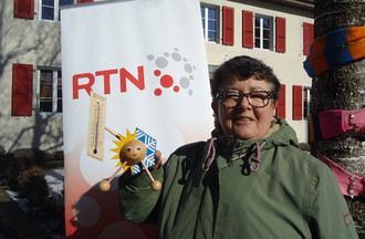 Catherine a relevé notre défi en nous apportant un thermomètre