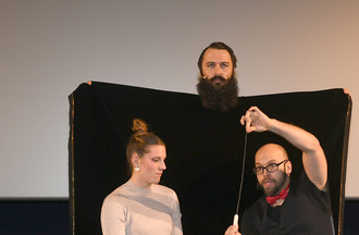 Ségolène Girard et le magicien Blake Eduardo