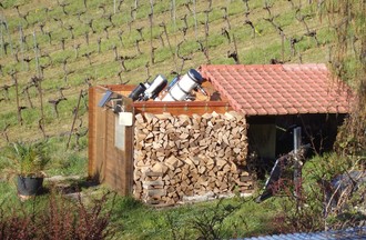 L'observatoire de Lucien, qu'il a construit dans son jardin