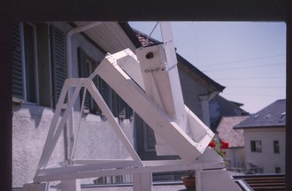 Son premier téléscope, qu'il a crée lui-même