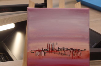 Mon coup de coeur, pour ce tableau rose  