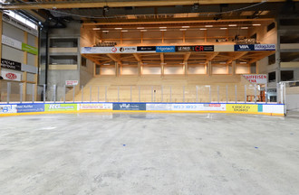 La tribune du kop du HC Ajoie
