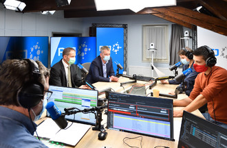 David Eray et Stéphane Babey dans nos studios