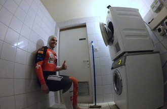 Même le pilote de bobsleigh, Yann Moulinier a participé au défi