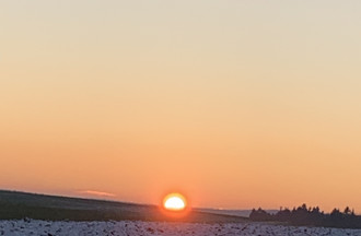 Karine a attrapé le soleil alors qu'il touchait terre à Beurnevésin