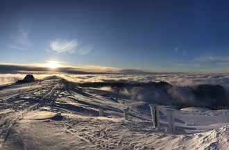 Laeticia proche du paradis à Chasseral