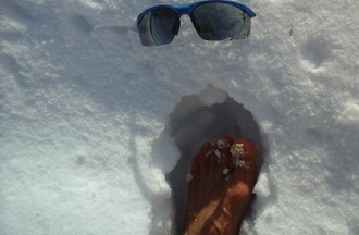 Yvette n'a pas froid aux yeux (ni aux pieds) à La Brévine