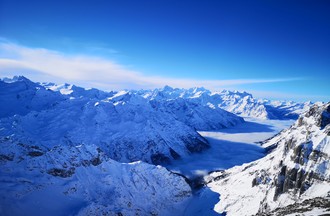 Jessica en balade au Titlis