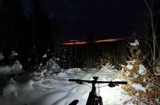 Marin en vélo au Noirmont