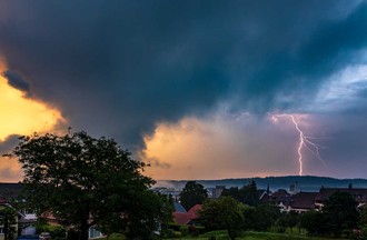 Orage sur Cornaux