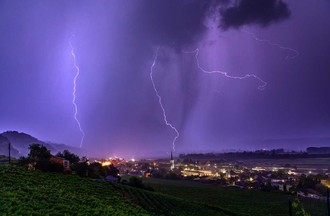 Orage sur Cressier