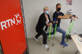 Le studio transformé en salle de sport