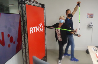 Le studio transformé en salle de sport