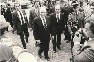 Claude Frey avec François Mitterrand