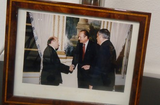 Claude Frey avec Jacques Chirac et Philippe Séguin