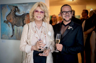 Avec Amanda Lear