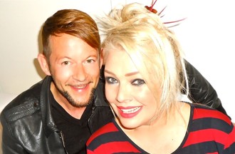 Avec la chanteuse Kim Wilde