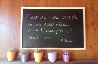 Michael aimant les fleurs et plantes, c'était le thème du défi
