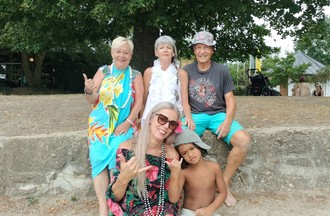Avec les parents de Céline Linda et Jean-François
