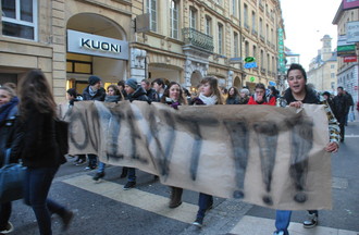 Manif de soutien des élèves du C2T