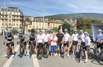 Des membres du Neuch Cycling Friends