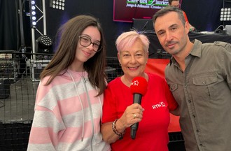 Yves Larock et sa fille Molie