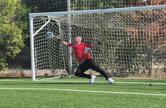 Activité tirs au but avec Raphael aux buts