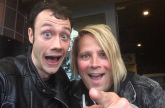 Mike et Kita l'ancien batteur du groupe Lordi