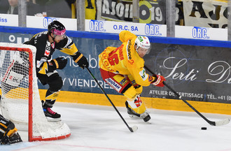 Damien Brunner devant Jérôme Leduc