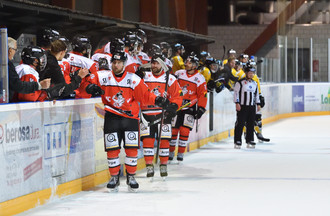 Le HC Delémont-Vallée célèbre un but