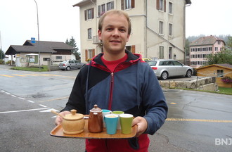 Yvan qui nous a offert le café