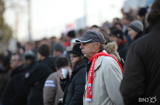 Les supporters soufflent à la pause