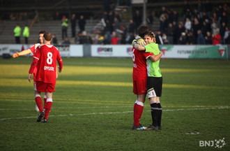 Emotion au coup de siffet final