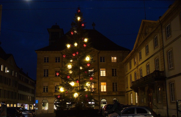 St-Nicolas et illuminations à Neuchâtel