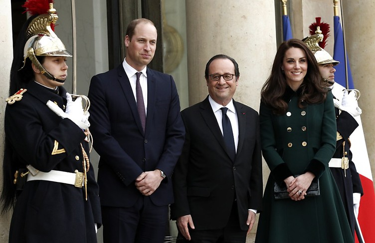Kate et William d'Angleterre reçus pour la première fois à l'Elysée