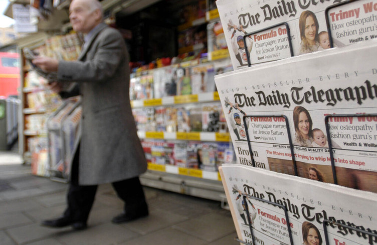 Royaume-Uni: mise en vente du journal Telegraph