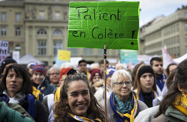 Les physiothérapeutes manifestent à Berne