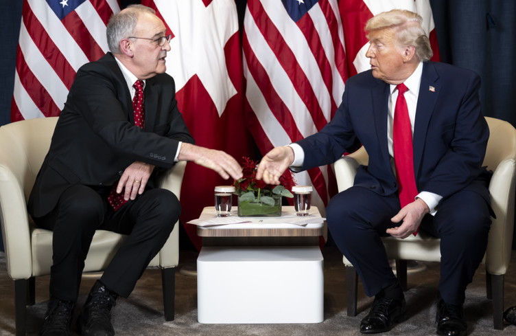 Guy Parmelin a rencontré Donald Trump à Davos