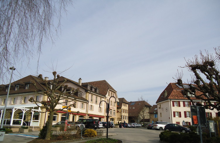 L'aire de jeux à Cortaillod