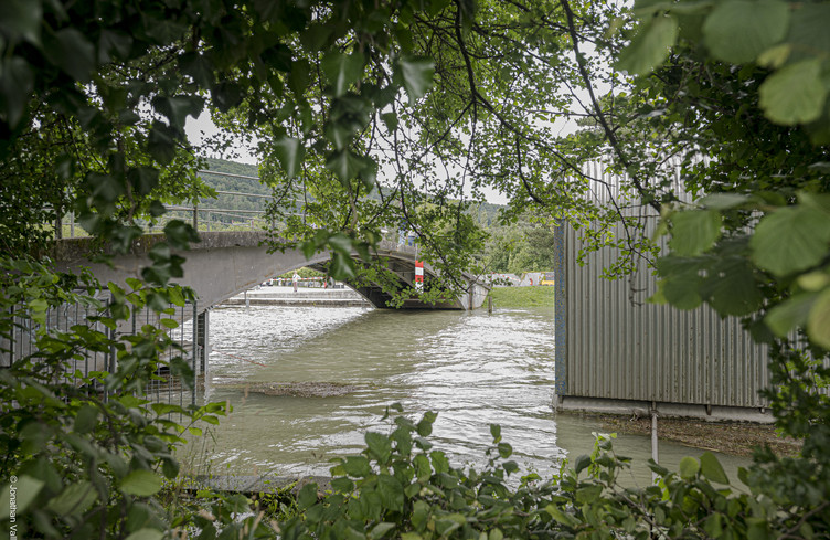 Le lac de Bienne en crue
