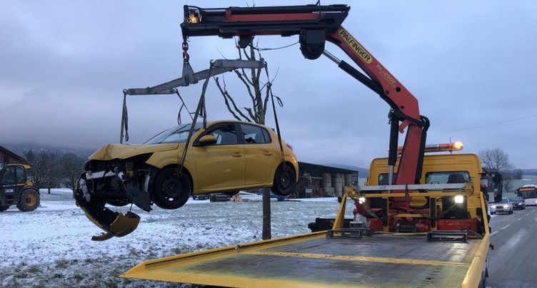 Deux blessés dans un accident entre Rocourt et Chevenez