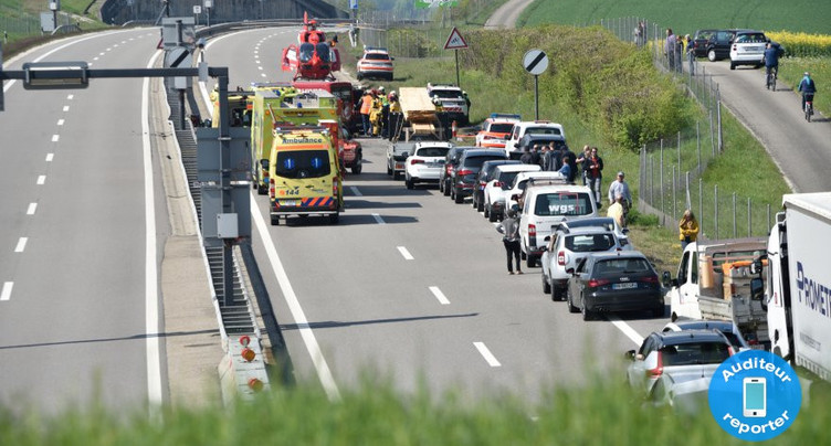 Une personne grièvement blessée sur l’A16 