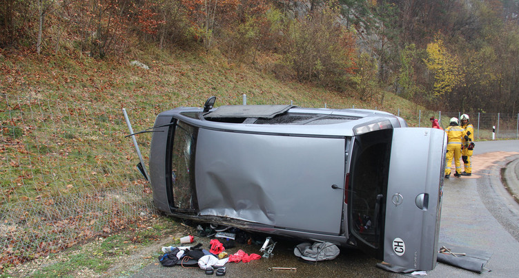 Un accident sur l’A16 entre Moutier et Delémont