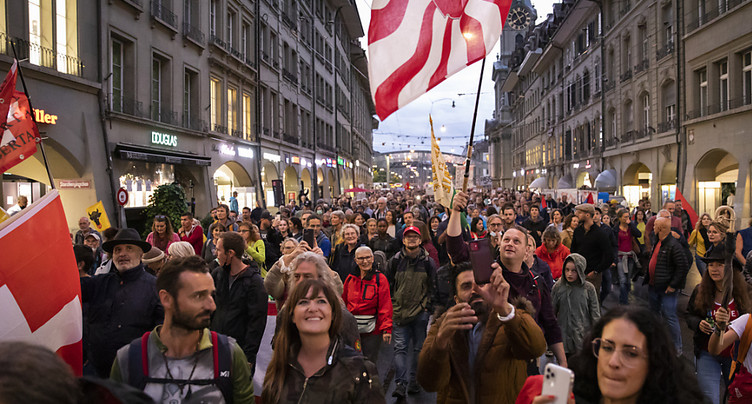 Berne ne tolérera plus les manifestations anti-mesures Covid