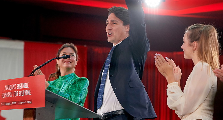 Une demi-victoire pour Trudeau, réélu mais toujours minoritaire