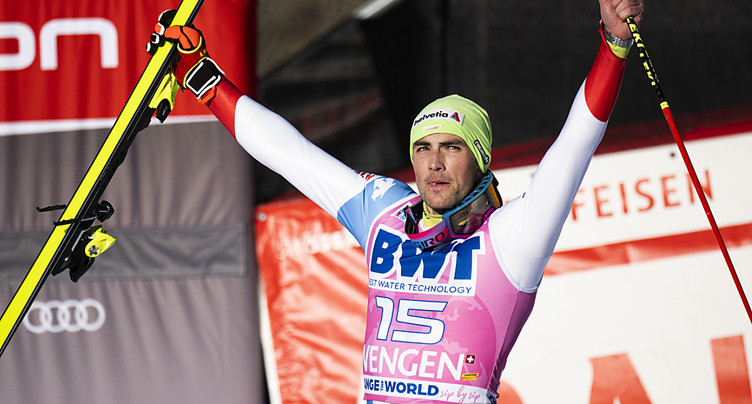 Yule deuxième du slalom de Wengen